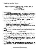 Đề và đáp án thi học sinh giỏi cấp trường Lịch sử lớp 12 - Năm học 2015-2016 - Trường THPT Lê Quý Đôn